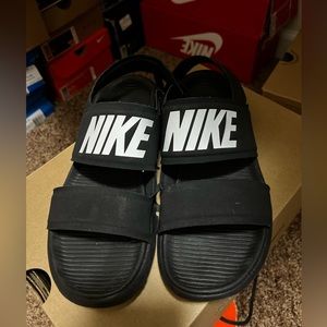 Black Nike sandals